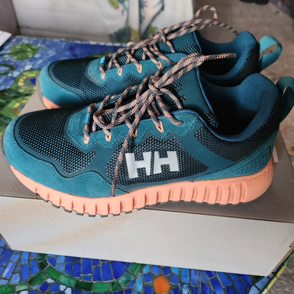 Helly Hansen Blue and Orange Sneakers Athletic Comfort